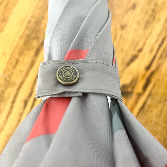 Vintage MOSCHINO Olive Oyl Grey & Red Umbrella ~ Made in Italy - Picture 6 of 12